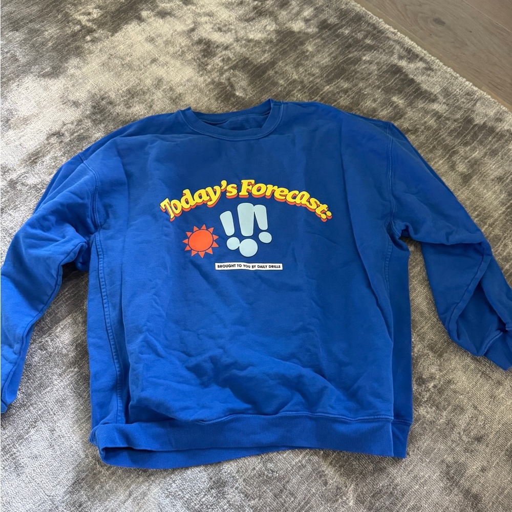 Daily Drills Blue Crewneck Sweater